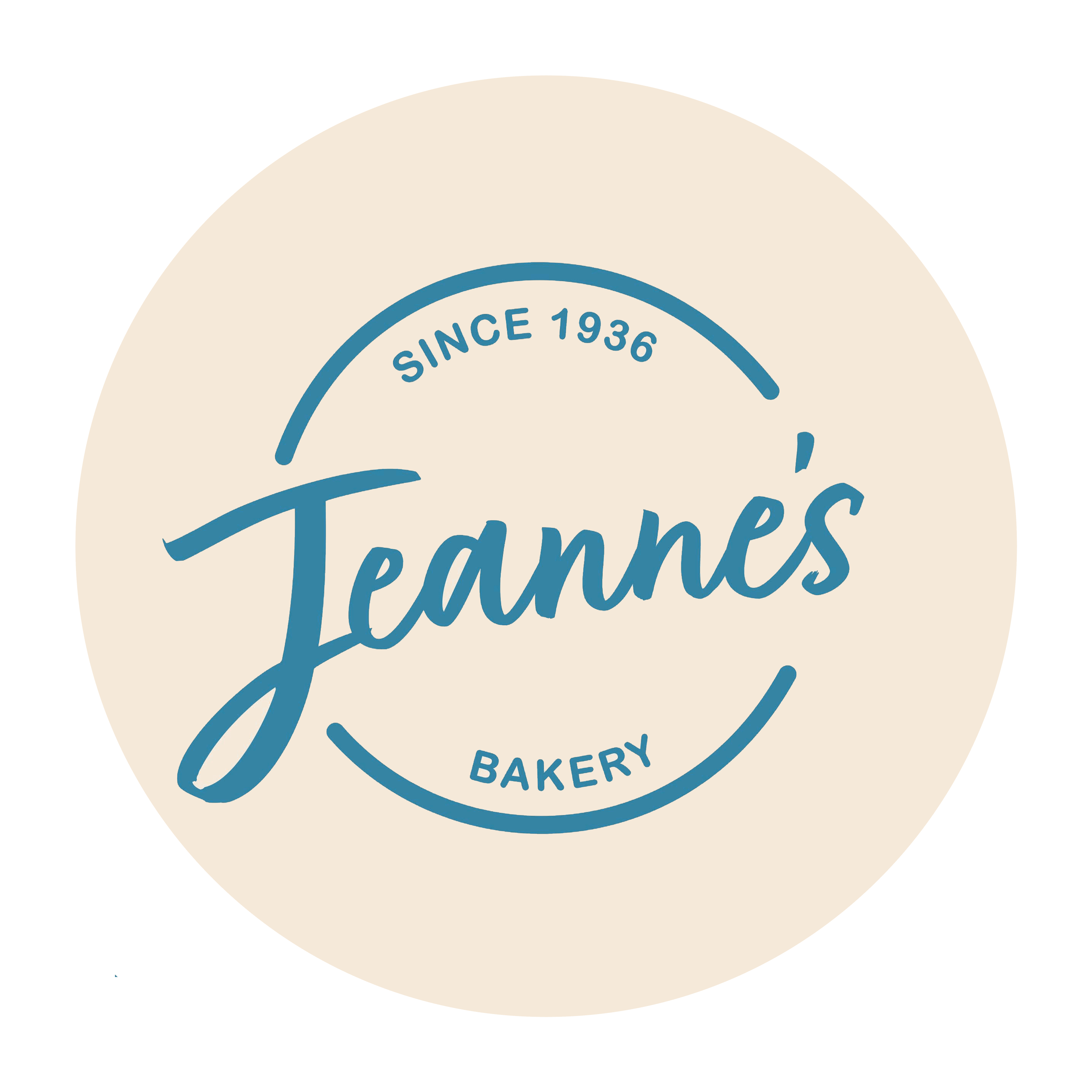 Jeannes Bakery cream coloured logo